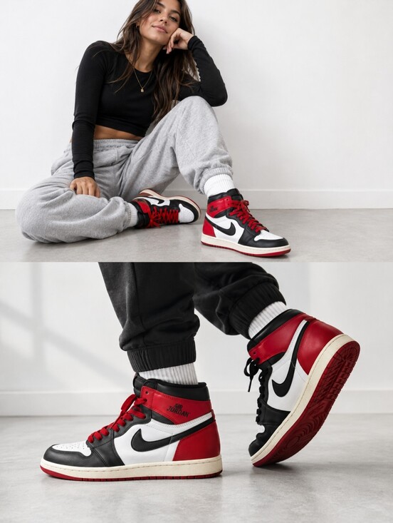 Nike Shoes - NIKE | Air Jordan 1 Retro High OG - Black Toe Reimagined